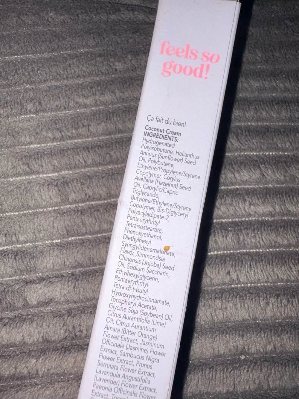 Polite Society Polite Pout Glossy Lip Balm Coconut Cream 0.34 oz / 10 mL NIB